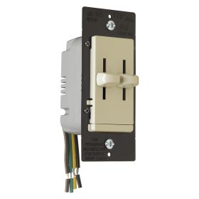 Pass & Seymour LSDD300-I LS TradeMaster Dual Dimmer Switch, 120 VAC, 1 Pole, Ivory