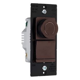 Pass & Seymour DR703PV Decorator Rotary DR Series Dimmer Brown DR703PV