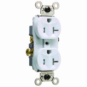 Pass & Seymour WR20TRW 20A 125V Commercial Grade Tamper-Resistant Weather-Resistant Duplex Receptacle White