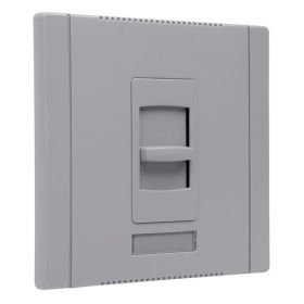 Pass & Seymour CDFB10-277-GRY Titan 2-Wire Electronic Wide Dimmer Switch, 277 VAC, 10 A, 1 Pole, Slide-To-Off Operation Mode, Gray