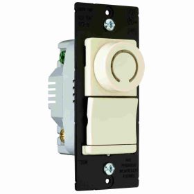 Pass & Seymour DR703P-LAV 3-Way Decorator Dimmer Switch With Pilot Light, 120 VAC, 1 Pole, Light Almond