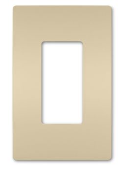 Pass & Seymour RWP26I radiant Screwless Wallplate, 1 Gang, Ivory, 4.94 in H x 3.15 in W, Polycarbonate