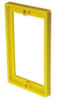 Gadget 10002 1/4 In. Single-Gang Wall Box Extender Yellow