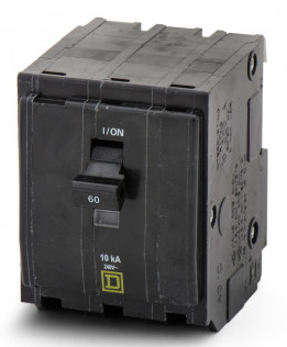 Square D QO360 60A 3-Pole 120/240V 10kA Plug-On QO Circuit Breaker