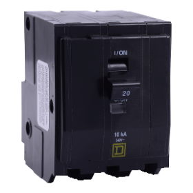 Square D QO320 20A 3-Pole 120/240V 10kA Plug-On QO Circuit Breaker