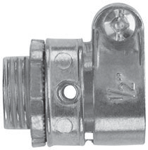 Crouse-Hinds 709DC 3/4 In. Flexible Metallic Conduit Squeeze Connector Zinc Die Cast