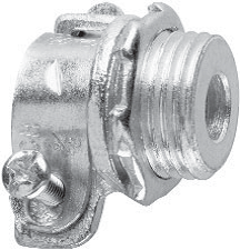 Crouse-Hinds 708 1/2 In. Flexible Metallic Conduit Squeeze Connector Malleable Iron