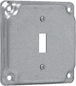 Crouse-Hinds TP512 4 In. Square 1/2 In. Raised Single-Toggle Surface Cover