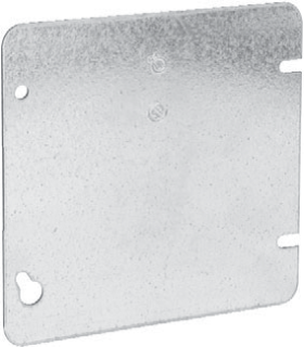 Crouse-Hinds TP568 4-11/16 In. Square Flat Blank Steel Box Cover