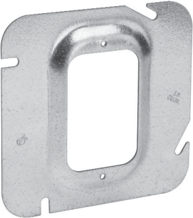 Crouse-Hinds TP578 4-11/16 In. Square 1-Device 3/4 In. Raised Steel Box Cover