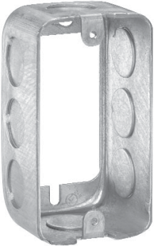 Crouse-Hinds TP600 1-7/8 In. Deep Utility Box Extension Ring 1/2 In. Knockouts