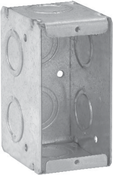 Crouse-Hinds TP682 2-1/2 In. Deep Single-Gang Masonry Box 1/2 In. and 3/4 In. Knockouts