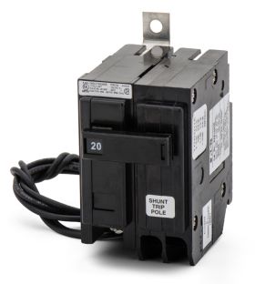 Cutler-Hammer BAB1020S BAB 1-Pole 20A 120/240VAC 10kA Bolt-on Shunt Trip Circuit Breaker