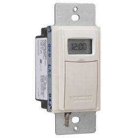 Intermatic ST01A 7-Day Heavy-Duty Programmable Timer 120-277 VAC 15A Light Almond