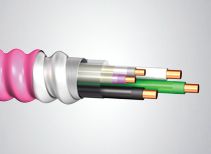 12/2MC With Ground Luminaire (LED) Cable Aluminum Jacketed Cable Includes 0-10v 16/2 Conductors Solid Conductors 1000 Ft. Reel