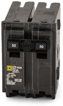 Square D HOM250 50A 2-Pole 120/240V 10kA Plug-On HOM Circuit Breaker