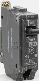 GE THQB1120 20A 1-Pole 120/240V 10kA Bolt-On Circuit Breaker