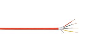 Southwire G40504-1A 18/4C FPLP Shielded Solid Copper Plenum Rated Fire Alarm Cable (4) 18 AWG Conductors With Red PVC Jacket