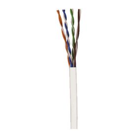 Southwire 96263-46-01 White Cat 5e Non-Plenum CMR Riser Cable 300 VAC (4 Pair) 24 AWG Solid Bare Copper Conductors 1000 ft Pull Box