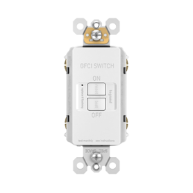 Pass & Seymour radiant 2087W radiant Dead Front 20A Duplex Self-Test GFCI Receptacles with SafeLock Protection White