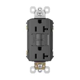 Pass & Seymour radiant 2097BK radiant 20A Duplex Self-Test GFCI Receptacles with SafeLock Protection Black