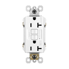 Pass & Seymour radiant 2097TRWRW radiant Tamper-Resistant Weather-Resistant 20A Duplex Self-Test GFCI Receptacles with SafeLock Protection White