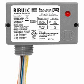 RIB RIBU1C Enclosed Relay 10-30VDC/AC Or 120VAC Coil 10Amp Single-Pole Double-Throw