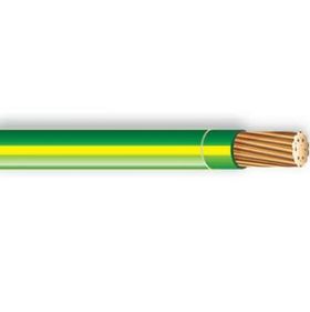 12 THHN Green w/Yellow Stripe Stranded Copper Thermoplastic High Heat-Resistant Nylon Coated 500 Ft. Reel