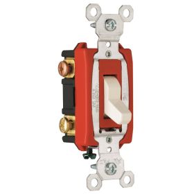 Pass & Seymour CSB20AC3-LA 3-Way Heavy Duty Toggle Switch, 120/277 VAC, 20 A, 3 W