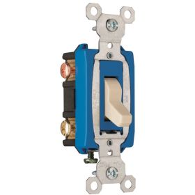 Pass & Seymour CS15AC3-I 3-Way Heavy Duty Toggle Switch, 120/277 VAC, 15 A, 1/2 hp, 2 hp