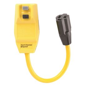 Pass & Seymour 1594-CS1M 2-Pole Manual Reset Portable GFCI Cord Set With Connector, 125 VAC, 10.3 in L