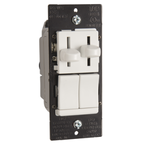 Pass & Seymour LSCLDC163PLA LS TradeMaster 3-Way Dimmer Switch, 120 VAC, 1 Pole, Light Almond