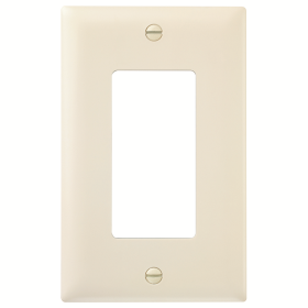 Pass & Seymour TP26LA Thermoplastic One Gang Decorator Wall Plate Light Almond Thermoplastic