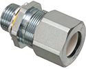 Arlington LPCG507S 1/2 in Zinc Plated Steel Strain Relief Cord Connector .385-.600 in Cable