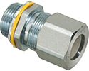 Arlington LPCG757S 3/4 in Zinc Plated Steel Strain Relief Cord Connector .385-.75 in Cable Opening