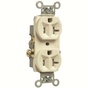 Pass & Seymour TR20LA 20A 125V Commercial Grade Tamper-Resistant Duplex Receptacle Light Almond