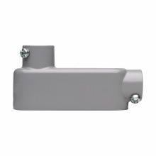 Crouse-Hinds LB25-CGN 3/4 In. LB Threaded and Set-Screw Rigid/IMC Conduit Body with Cover and Gasket Aluminum