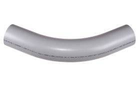 Kraloy 078563 40STD6045 SCH 40 Plain End Standard Radius Conduit Elbow 6 in Trade 45 deg PVC