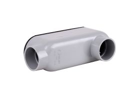 Kraloy 078143 LB12 Type LB Conduit Body 1-1/4 in Hub 32 cu-in PVC