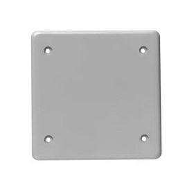 Kraloy 278085 BRC20-2-U PVC Double Gang Cover Blank Plate with Gasket