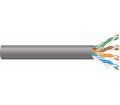 Southwire 96263-46-09 Gray Cat 5e Non-Plenum CMR Riser Cable 300 VAC (4 Pair) 24 AWG Solid Bare Copper Conductors 1000 ft Pull Box