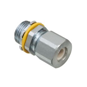 Arlington LPCG503S 1/2 in Zinc Plated Steel Strain Relief Cord Connector .1-.3 in Cable Opening