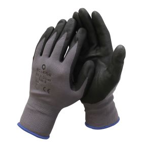 Eclipse 902-620 Nitrile-Coated Work Gloves Medium Abrasion Cut Tear and Puncture Resistant