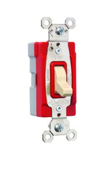 Pass & Seymour PlugTail PT20AC3-I 3-Way Extra Heavy Duty Plug Tail Toggle Switch, 120/277 VAC, 20 A, 3 W, DPDT