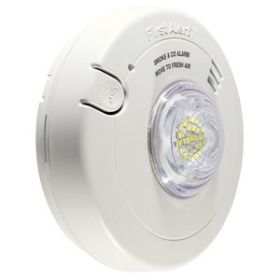 BRK 7030BSL First Alert 120V AC Hardwired Combination Photoelectric Smoke and Carbon Monoxide Alarm with LED Strobe