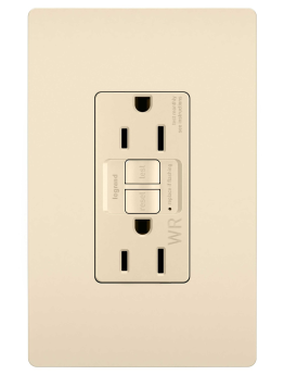 P&S 1597TRWR-LA 15A SELF-TEST TR WR SPEC GFI RADIANT RECEPTACLE 125V LA