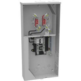 Milbank U5168-XTL-200-KK 200A 4 Terminal 3 Position Vertical Ringless Meter Socket w/ Lever Bypass (Upstate NY Utility Only)