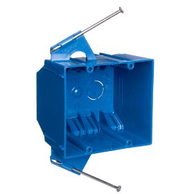 Thomas & Betts B232ACP New Work Outlet Box, 32 cu-in, 2 Gangs, 1 Knockout, PVC