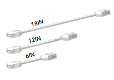 Light Efficient Design RP-LBI-G1-IP-3F-DIM 3 Ft. Incoming Power Cable for LED Light Bar Kits Dimmable