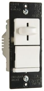 Pass & Seymour LSCL453PBK LS Series CFL/LED/Incandescent 3-Way Slide Dimmer Non-Preset Black